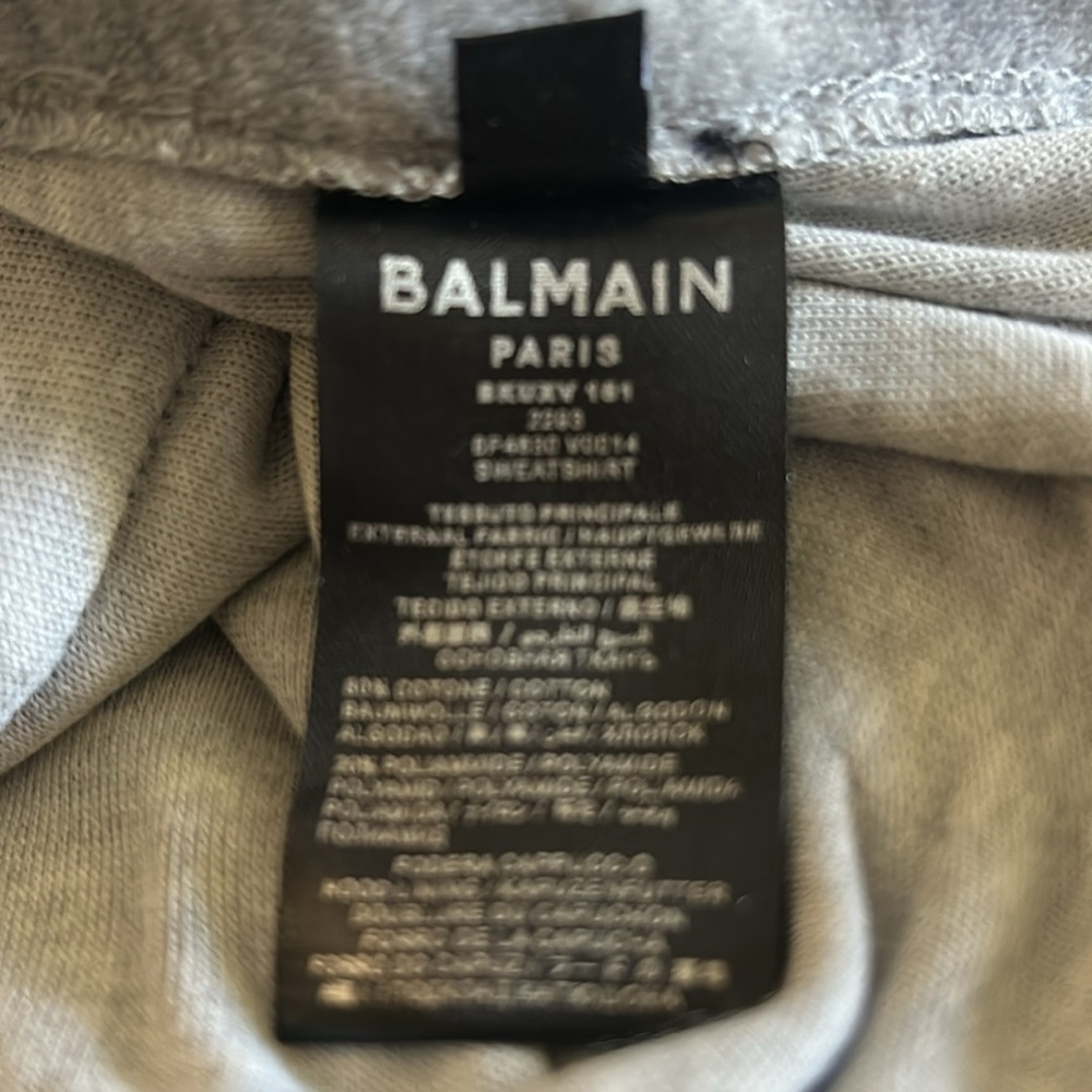 Balmain Velour Embroidered Logo Set - Picture 7 of 7